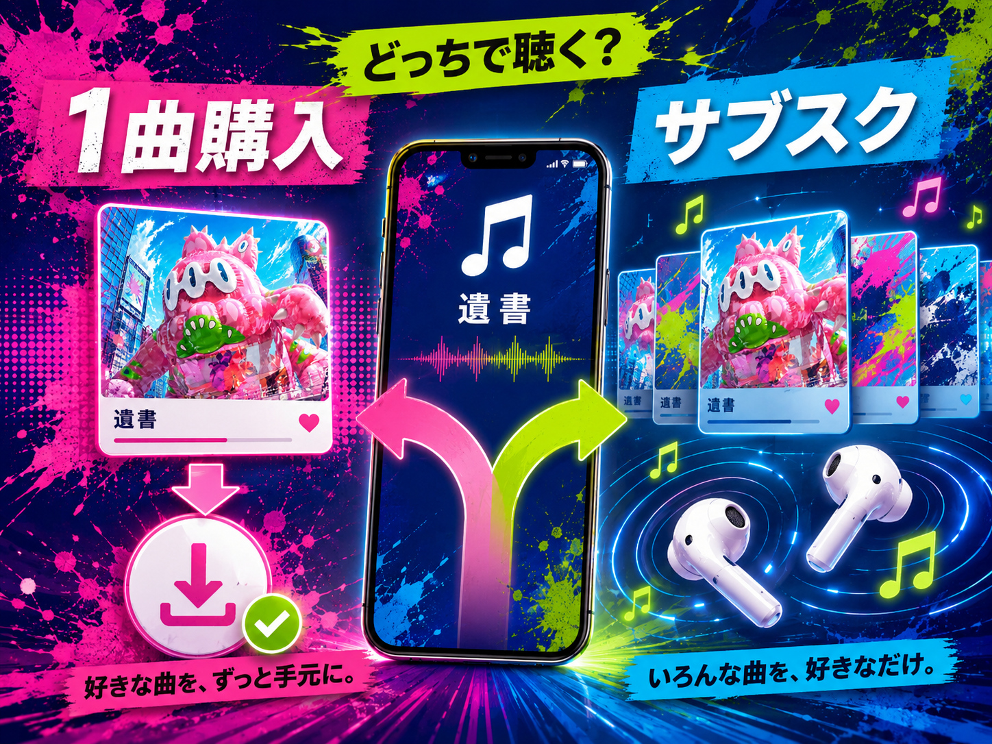キタニタツヤ「遺書」の1曲購入とサブスクの違い