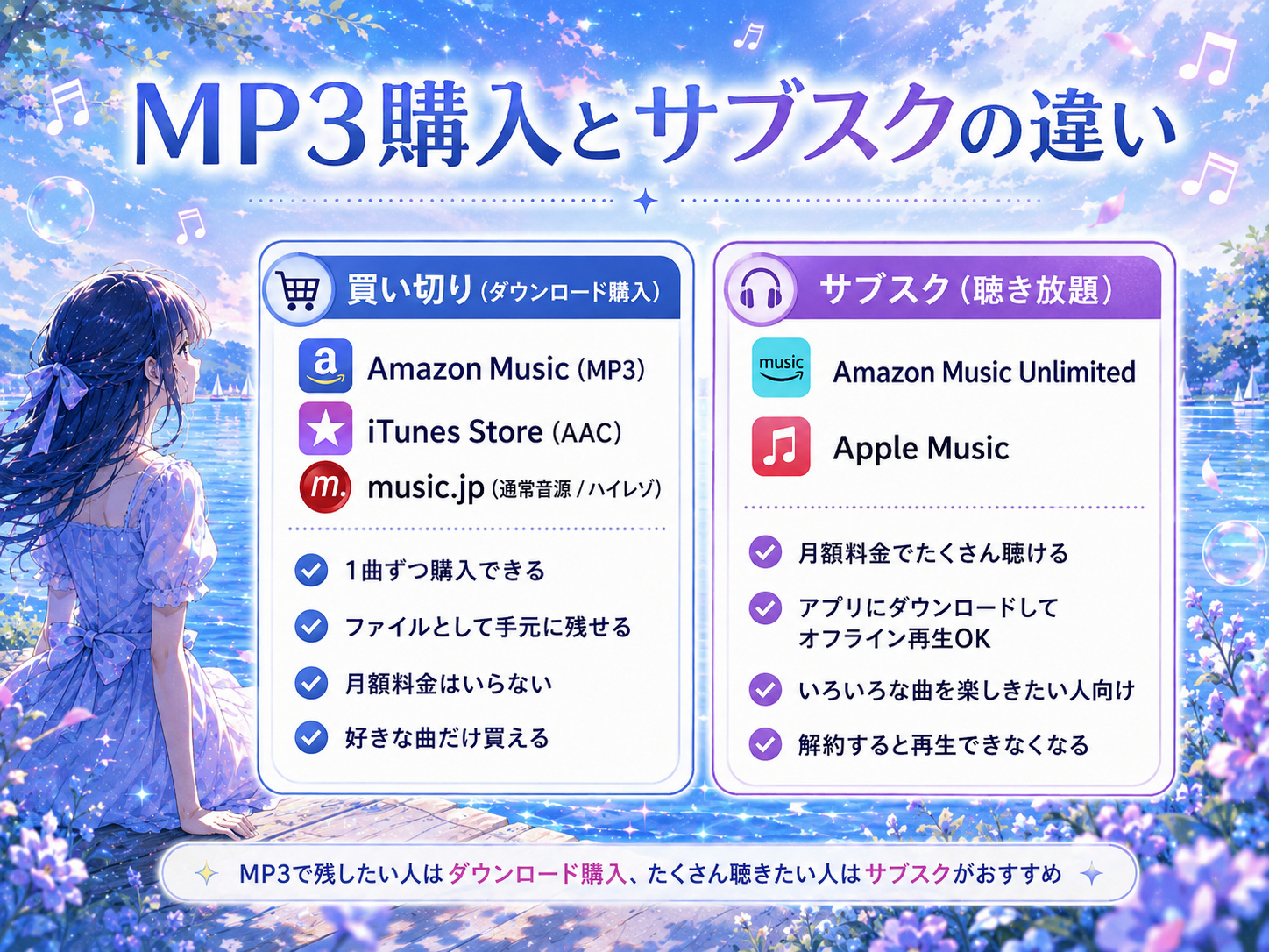 music.jpの600円分通常ポイントで「さよならララ」を購入する流れ