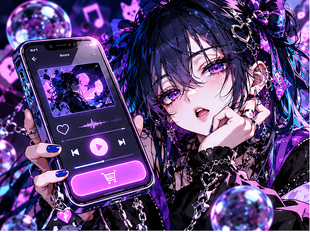 Ado「DND feat. KUROMI」をスマホで単曲ダウンロード購入するイメージ