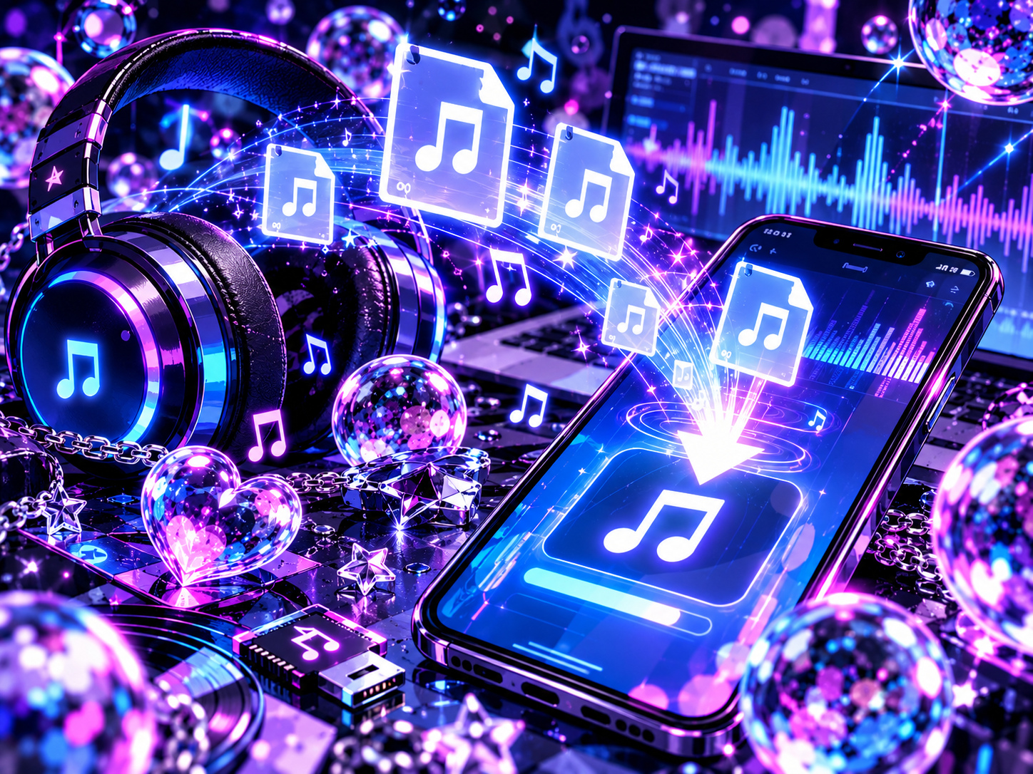 Ado「DND feat. KUROMI」をスマホにダウンロードして聴くイメージ